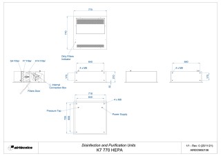 Dimensiones K7 770 HEPA
